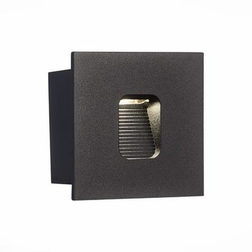 Уличный настенный светильник LED 1W 4000K SL9501.441.01 чёрный Visano ST-Luce