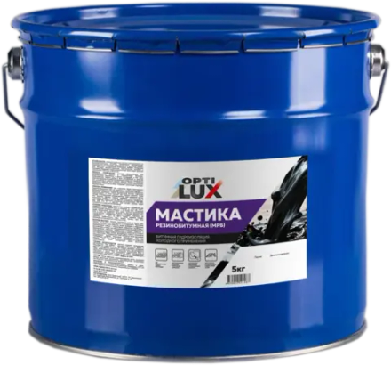 OPTILUX Мастика резинобитумная МРБ 5кг (ИжСинтез)