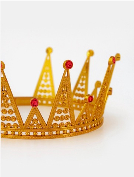 Корона королевы для девочки, цвет золотой