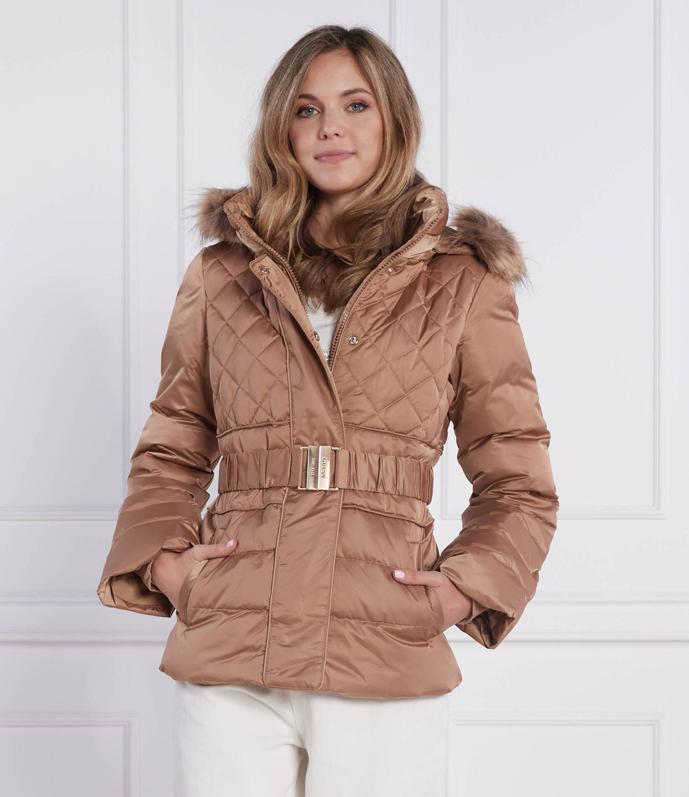 пуховая куртка laurie GUESS - коричневый(W2BL60 WEX52)