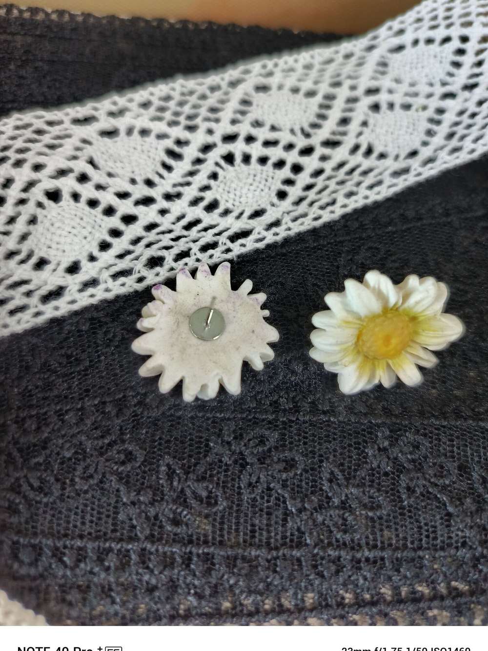 Серьги-пуссеты Ромашки