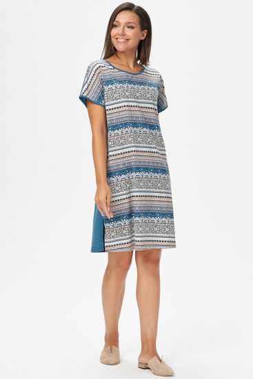 Платье женское, прямого силуэта Лори N1690-E50.2F03 синее