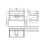 Тумба подвесная IDDIS Bild, 80 см, белый, BIL80W0i95
