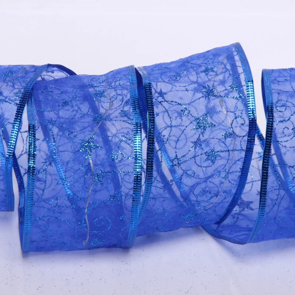 Гирлянда для дома ЛЕНТА ДЕКОРАТИВНАЯ «Волшебство» 2,0 м, 6 см, 20 ламп LED (на батарейках), Синий (подсветка синий)