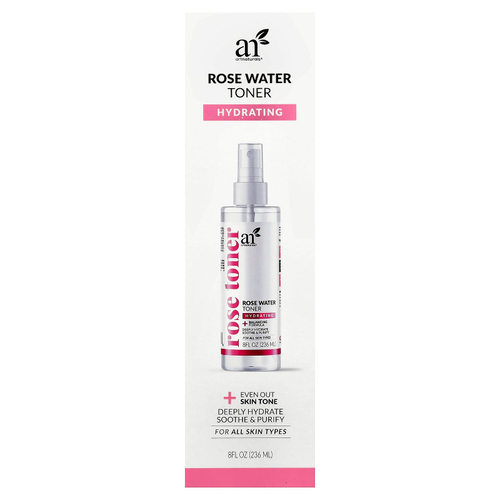 artnaturals, тоник с розовой водой, для всех типов кожи, 236 мл (8 жидк. унций)