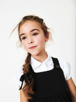 Сарафан школьный с карманами для девочки Next 831-572, Черный