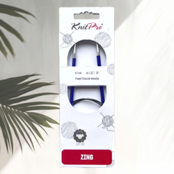 Спицы круговые Zing, 8мм/80см, KnitPro,(47136)