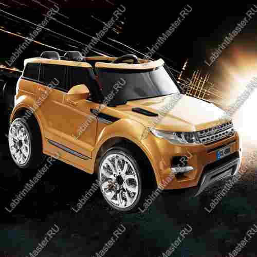 Детский электромобиль "Range-Rover" золотой