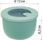 Миска герметичная НЕО 0,6л с клапаном для СВЧ М1324