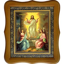 Воскресение Христово. Икона на холсте.