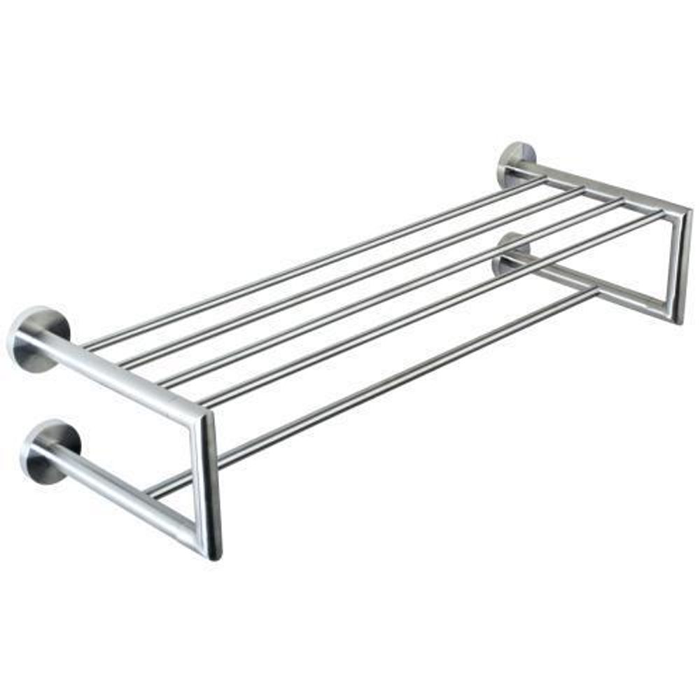 Полка для полотенец 655 мм нерж. сталь NIZA 16854.S матовый