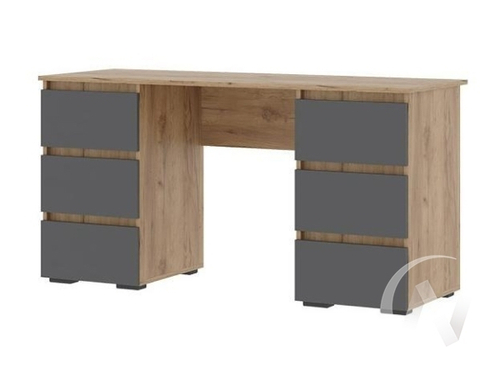 Письменный стол ПС 02 МС Хелен ЛДСП (дуб крафт золото/серый графит)