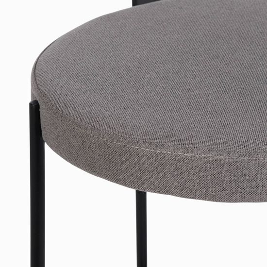 Полубарный стул Arbol черный металлический каркас, мягкое сиденье и спинка