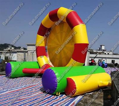 Надувной дартс «Многоцвет» на подкачке, диаметр 6 м, размер 6×2,5×5 м