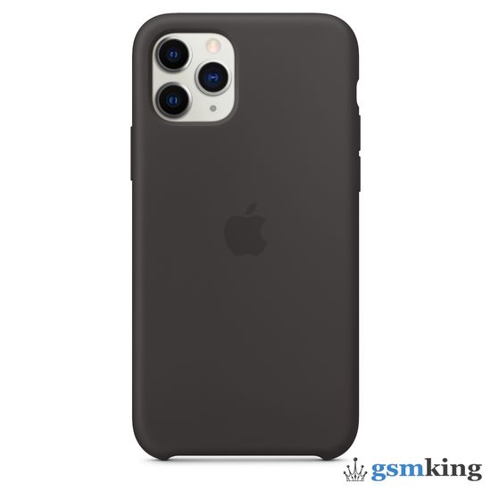 Apple Silicone Case iPhone 11 Pro Max Black (Чёрный)