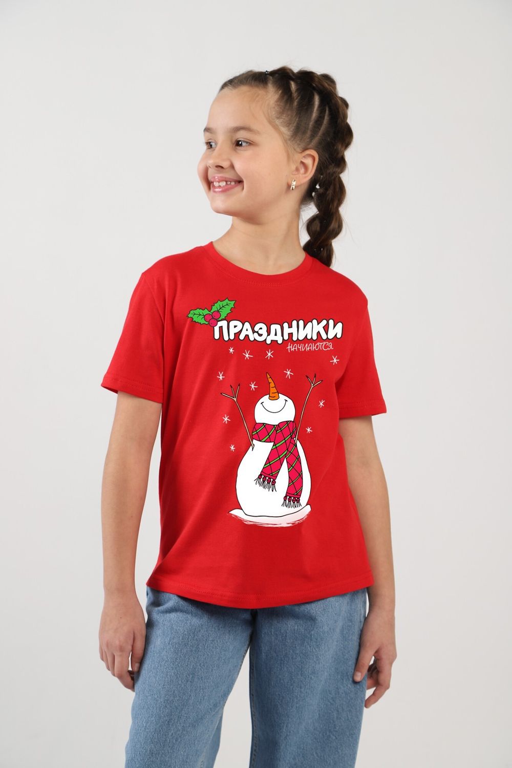 Фуфайка (футболка) для девочки Карнавал-1 Виотекс КРАСНЫЙ