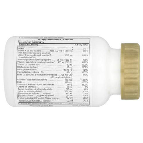 NaturesPlus, Source of Life®, Gold, лучшая мультивитаминная добавка, 90 капсул