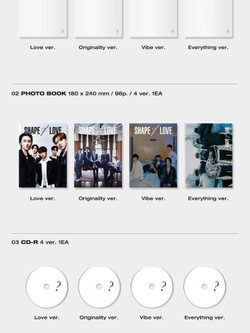 Альбом MONSTA X - SHAPE of LOVE 11th Mini Album RANDOM Version