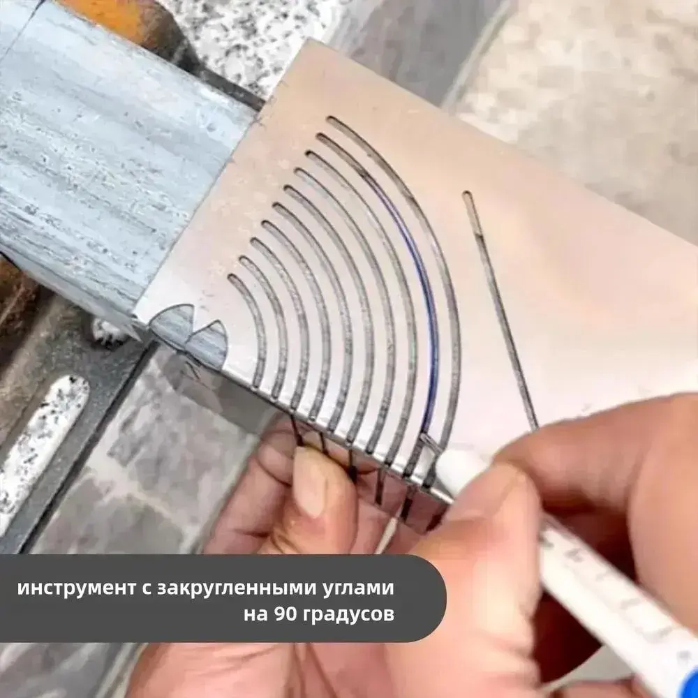 Линейка/угольник 280мм, инструмент для разметки углов и дуг, нержавеющая сталь