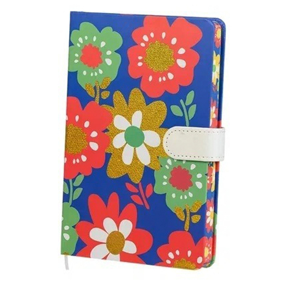 Записная книжка Basir на магните, формат А5, серия "Цветы", переплет 7БЦ, 19*13 см, 112 листов, ассорти