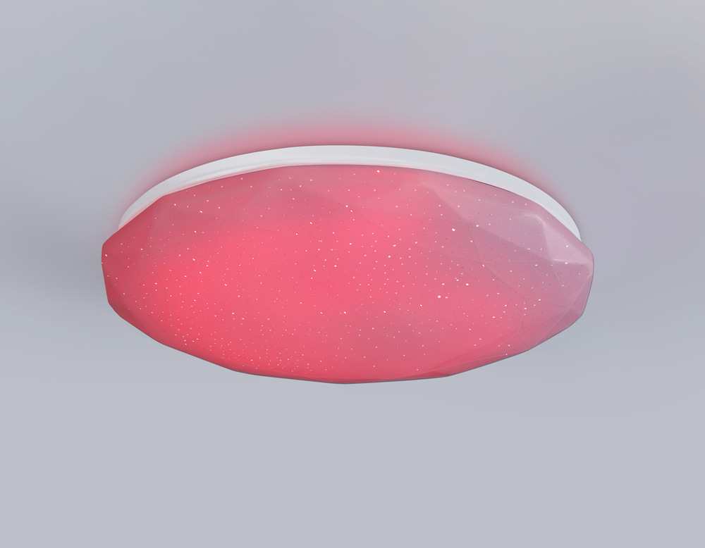 FZ417 WH белый IP20 46W 3000K-6500K+RGB D380*60 (ПДУ ИК)