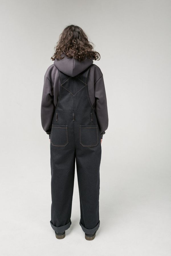 Комбинезон Dark Blue/Brown Джинсовый - фото 2