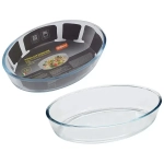 Форма для запекания CRISTALLINO, объем 1,6 л, из боросиликатного стекла, овальной формы, б