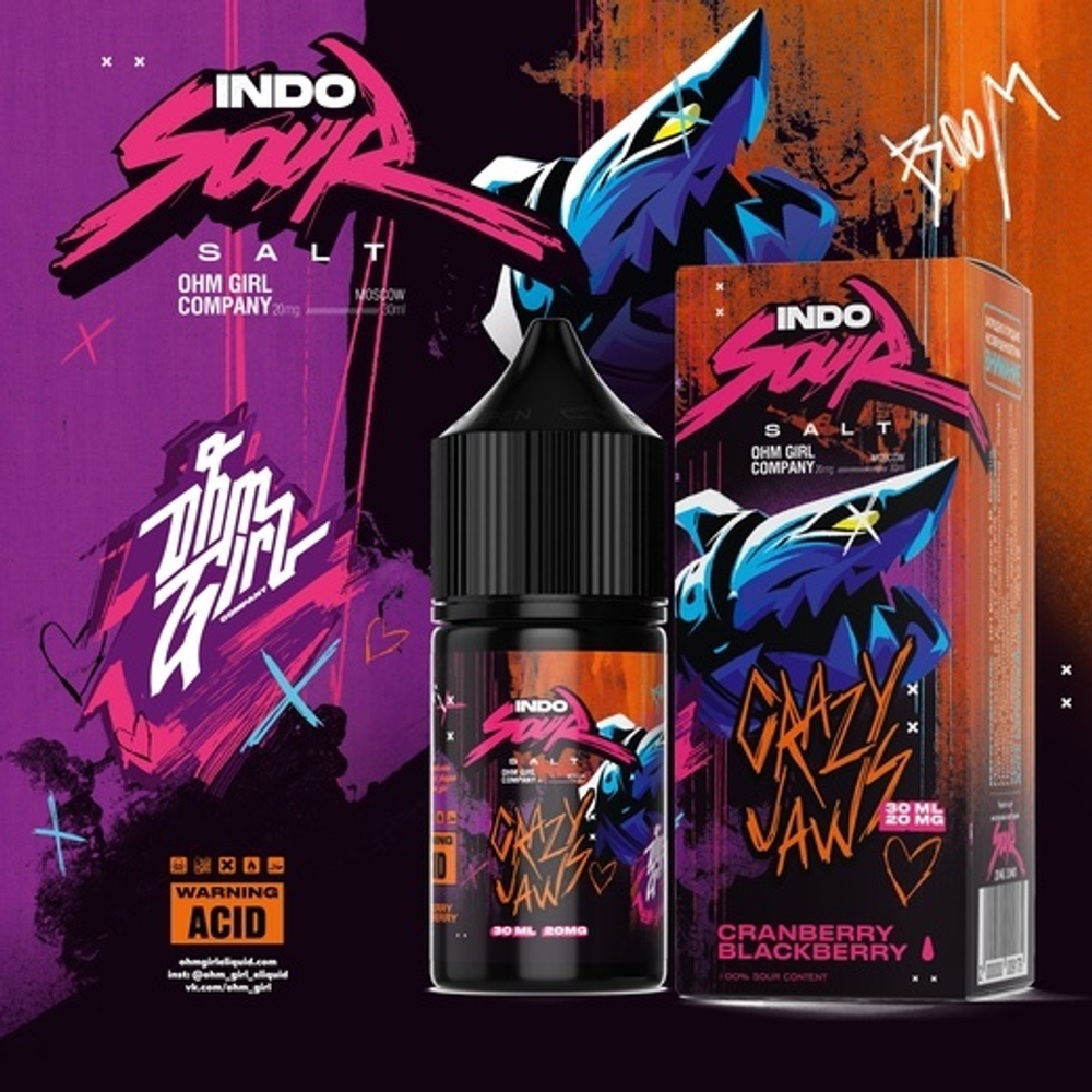 Crazy Jaws by IndoSOUR Salt 30мл