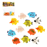 Игрушка пластизоль рифовые рыбки 6,25см 12ассорти набор пакет 832A-2RF (Играем вместе)