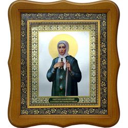 Святая Ксения Петербугрская. Печатная икона.