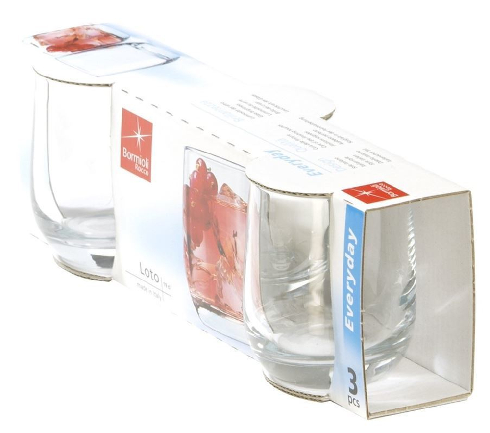 Набор стаканов 3шт 270мл Bormioli Rocco Loto