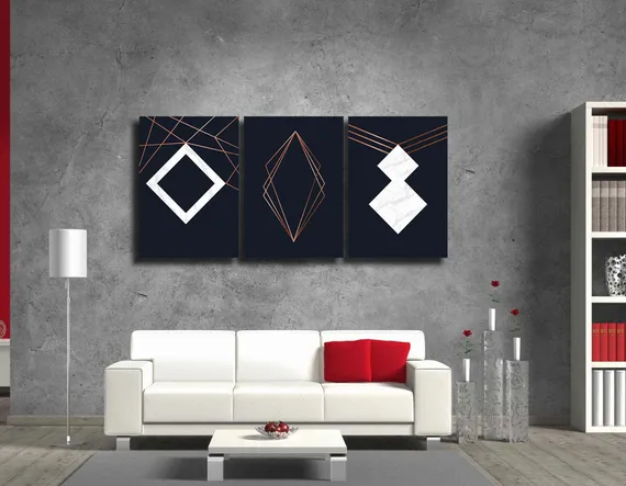 Модульная картина "Современный орнамент"