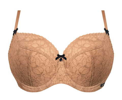 Бюстгальтер Elisabeth с чашками на тонком поролоне (Размер: 85F) (Цвет: карамель (темно-бежевый))