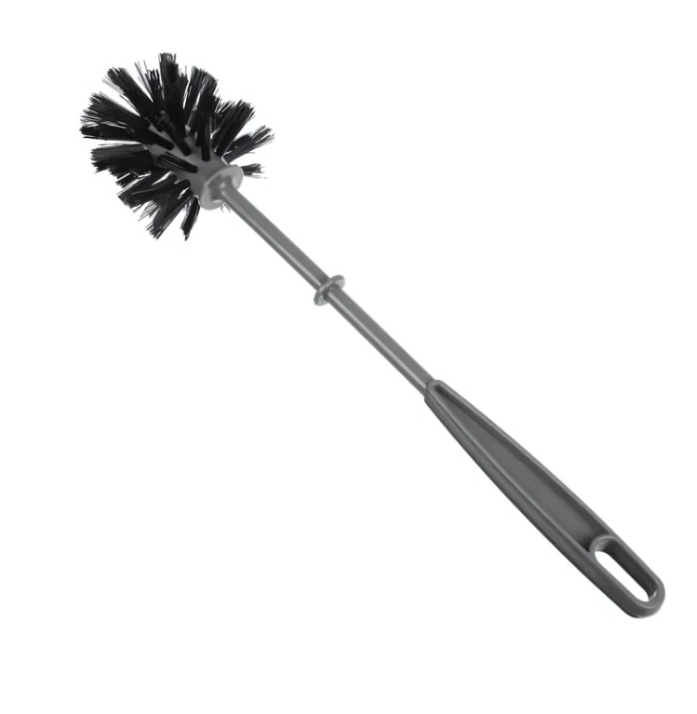 Ерш туалетный «Azur» серый с черной щетиной