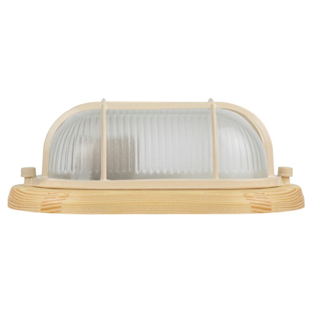 Светильник ЭРА НБО 04-60-012 Кантри дерево/стекло решетка IP54 E27 max 60Вт 232х140 овал сосна | Светильники ЖКХ РБ