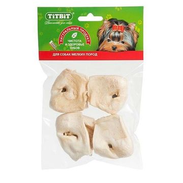 Titbit лакомство для собак Нос бараний конвертик с рубцом бараньим, мягкая упаковка 4 шт.