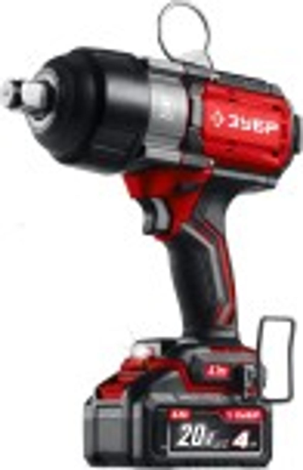 Гайковерт аккумуляторный ЗУБР ГБУ-1000-41 20 В, 1000 Н·м, 1 АКБ LMS (4 А·ч), бесщеточный уда