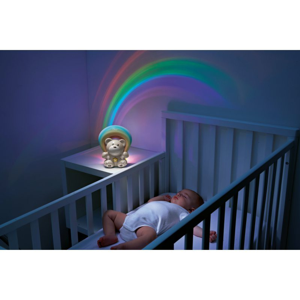 First Dreams - плюшевый мишка с проектором Rainbow Neutral 104740