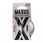 Презервативы MAXUS Extra Strong, утолщенные, черные, 3 шт