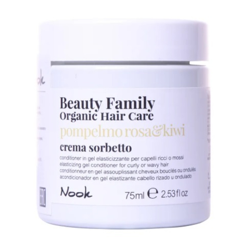 Гель-кондиционер восстанавливающий для кудрявых или волнистых волос Nook Beauty Family Crema Sorbetto Pompelmo Rosa&Kiwi 75мл