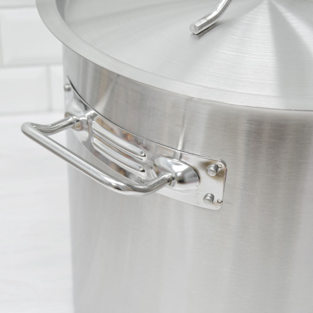 Котел 20л, нерж.сталь, d=30см, h=30см, тройное дно, индукция, мерная шкала, "PROFESSIONAL", Luxaro