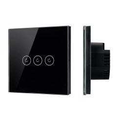 Выключатель сенсорный SWT-OMALI-S03-ZB-BK (250V, 10A, Zigbee) (Arlight, Стекло) 050046