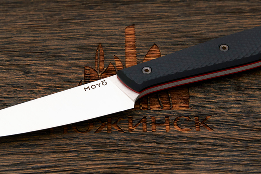 Нож кухонный MOYO Премьер овощной 90мм, сталь AR-RPM9, рукоять G10-extra черный