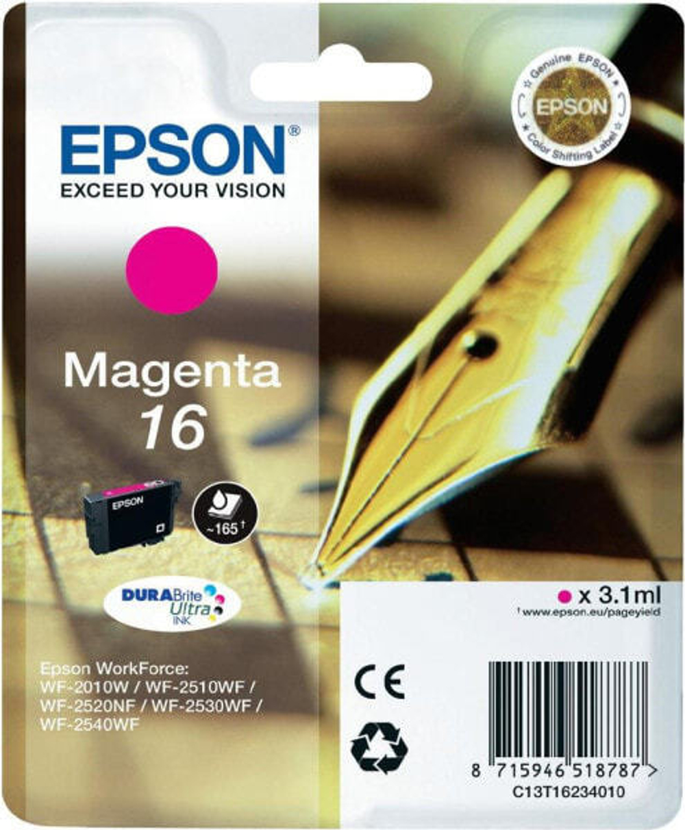 Epson Pen and crossword Singlepack Magenta 16 DURABrite Ultra Ink C13T16234010