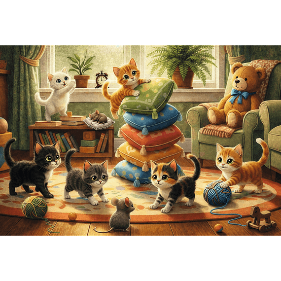 Pazl \ Puzzle \ Пазлы Puzzles - "160" - Kitten Mischief / Trefl