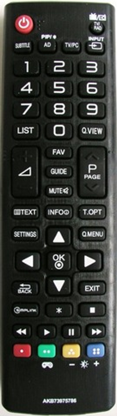 Пульт для LG телевизора AKB73975786