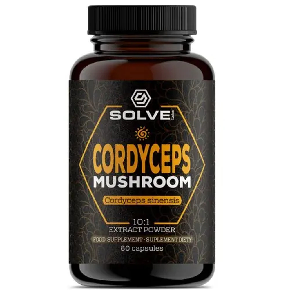Solve Labs Cordyceps - экстракт китайского страстоцвета 10:1, 60 капсул