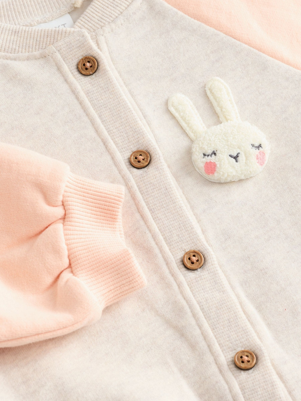 Платье и бомбер в комплекте для девочки Next E54-791, Молочный, Розовый