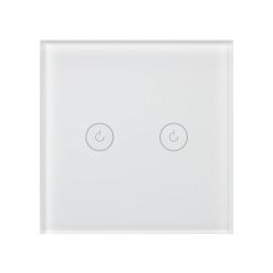 Выключатель сенсорный SWT-OMALI-S02-ZB-WH (250V, 10A, Zigbee) (Arlight, Стекло) 050041