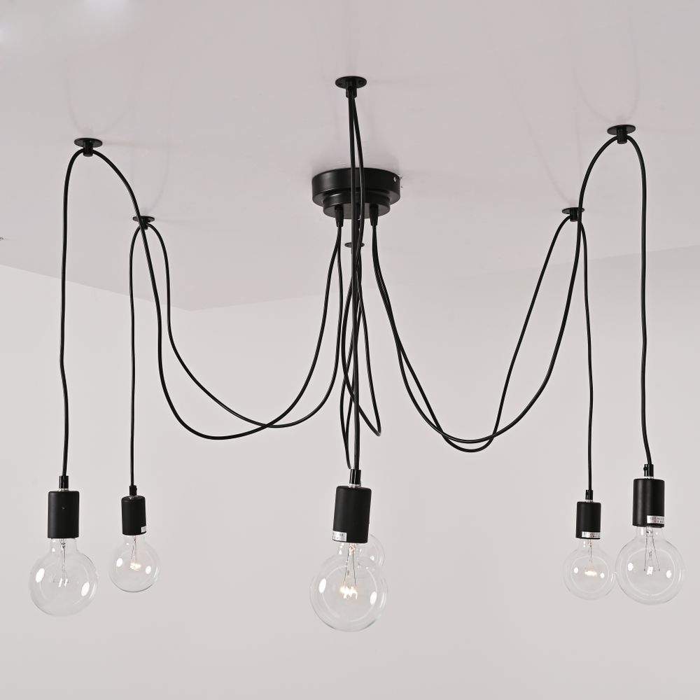 Люстра Spider Black L6 Imperiumloft By Imperiumloft